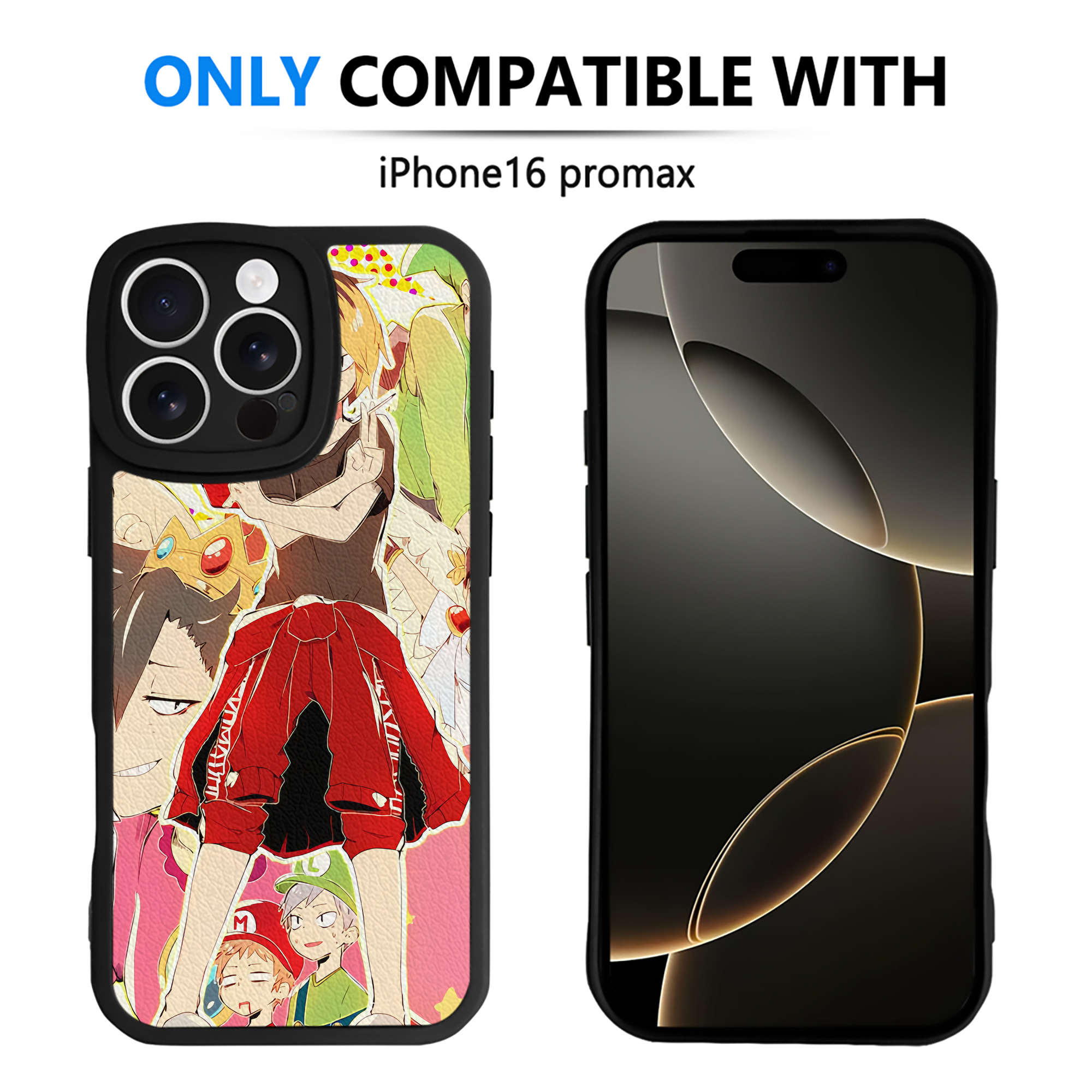 （画像用） ハイキュー!! Haikyu!! 【iPhone 16シリーズ対応】シリコンスマホケース（レザー調） 材質：シリコン